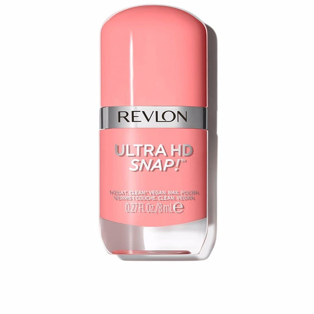 Lakier do paznokci Revlon Ultra HD Snap, długotrwała formuła wegańska, szybkoschnący i pełne krycie w jednej warstwie, kolor (8 ml), czerwono-czarny (014), unisex