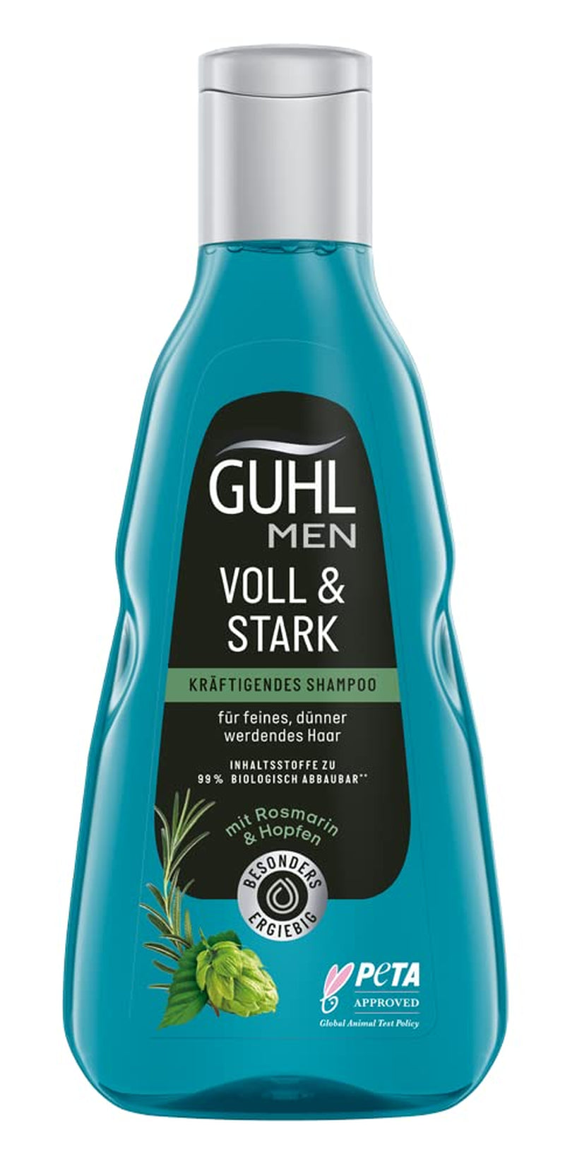 Guhl Men Full & Strong Szampon - Rodzaj włosów: Cienki, delikatny, normalny Pod prysznic i do kąpieli Guhl 250 ml