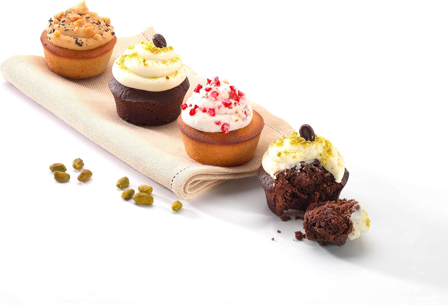 Pyrex BANDEJA 6 MAGDALENAS ASYMETRIA PX Muffinförmchen, Metall, Bunt, 6 Magdalena Formy i blachy do pieczenia Naty Shop