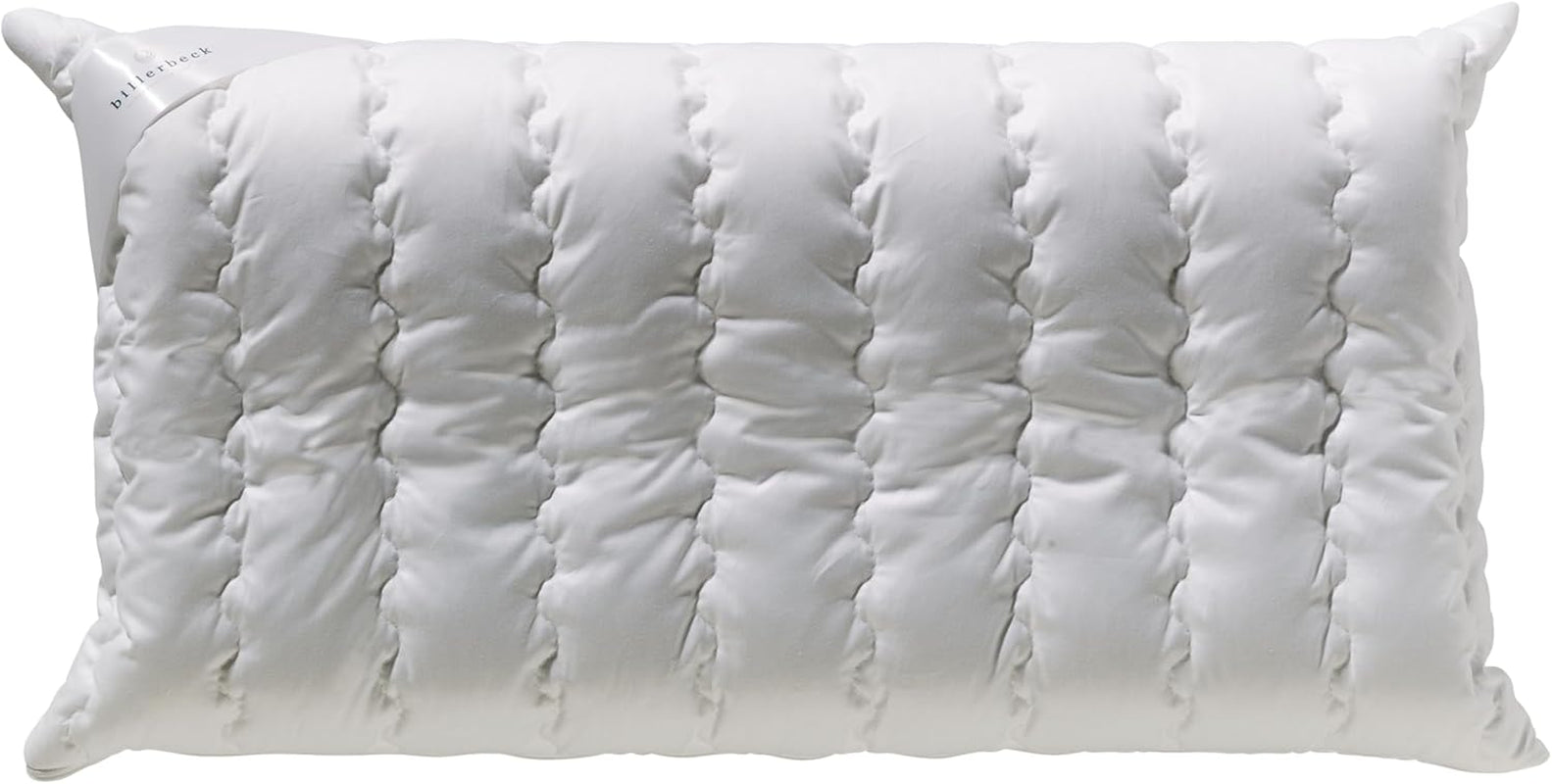 Billerbeck Pillow S20 Latex - Pernă pentru gât în 40 X 80 Cm - Pernă pentru susținerea gâtului cu miez moale din latex, alb Perne standard Naty Shop Latex