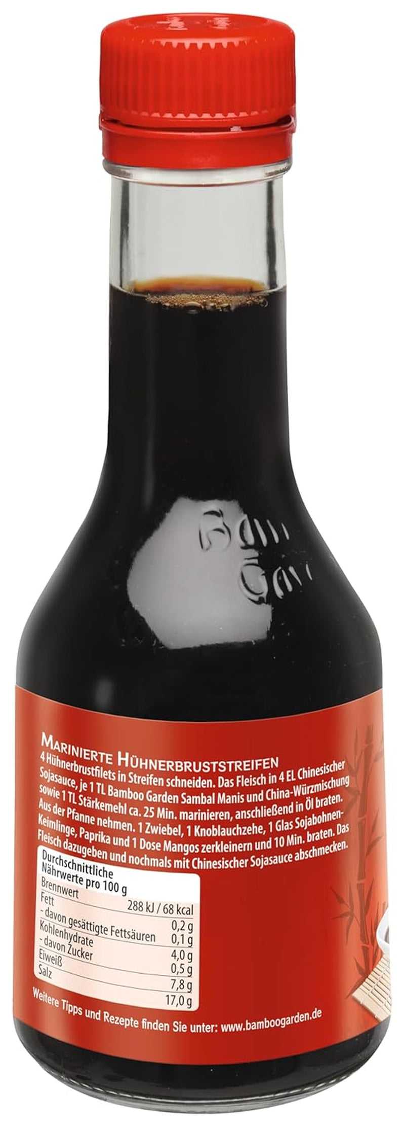Bamboo Garden - Chinesische Sojasauce , Würzsauce für Fleisch, Geflügel, Gemüse und vieles więcej , 1 x 200 ml (Verpackungsdesign kann abweichen)