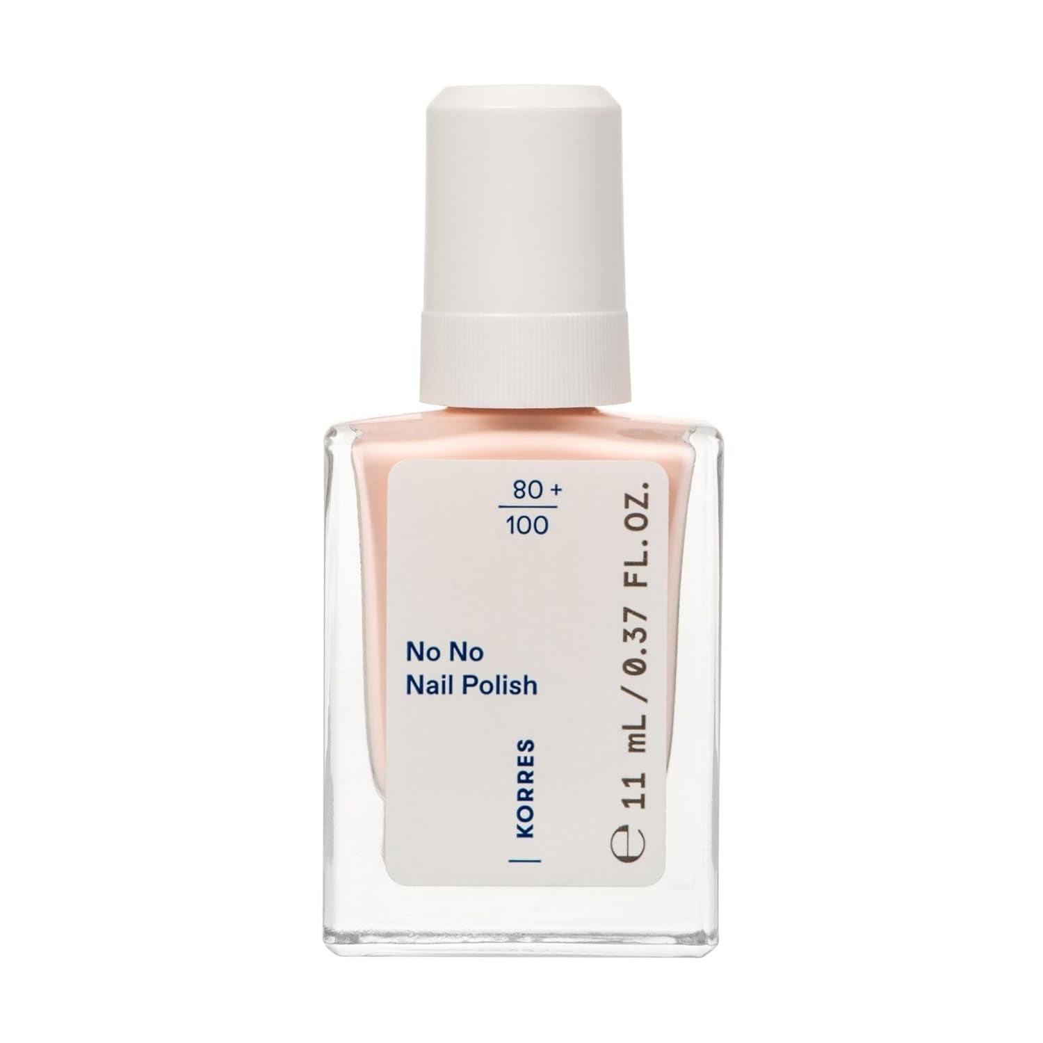 Baza do lakieru KORRES No No - 10% baza wegańska bez uwalniania, dla długotrwałego, odpornego na odpryski koloru, 11 ml - naturalnie wypielęgnowane paznokcie, bez substancji szkodliwych