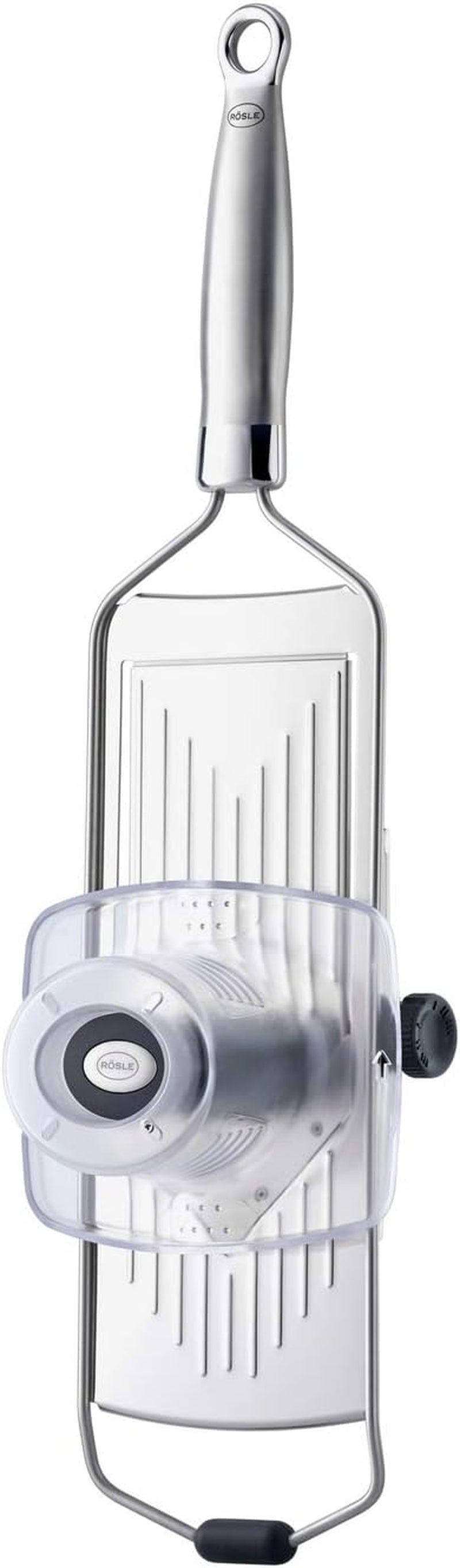 Krajalnica dla smakoszy RÖSLE Wysokiej jakości krajalnica do trufli, drobnych grzybów, parmezanu, rzodkiewki, cienkich plastrów, stal nierdzewna 18/10 Obieraczka RÖSLE Krajalnica z V-ostrzem