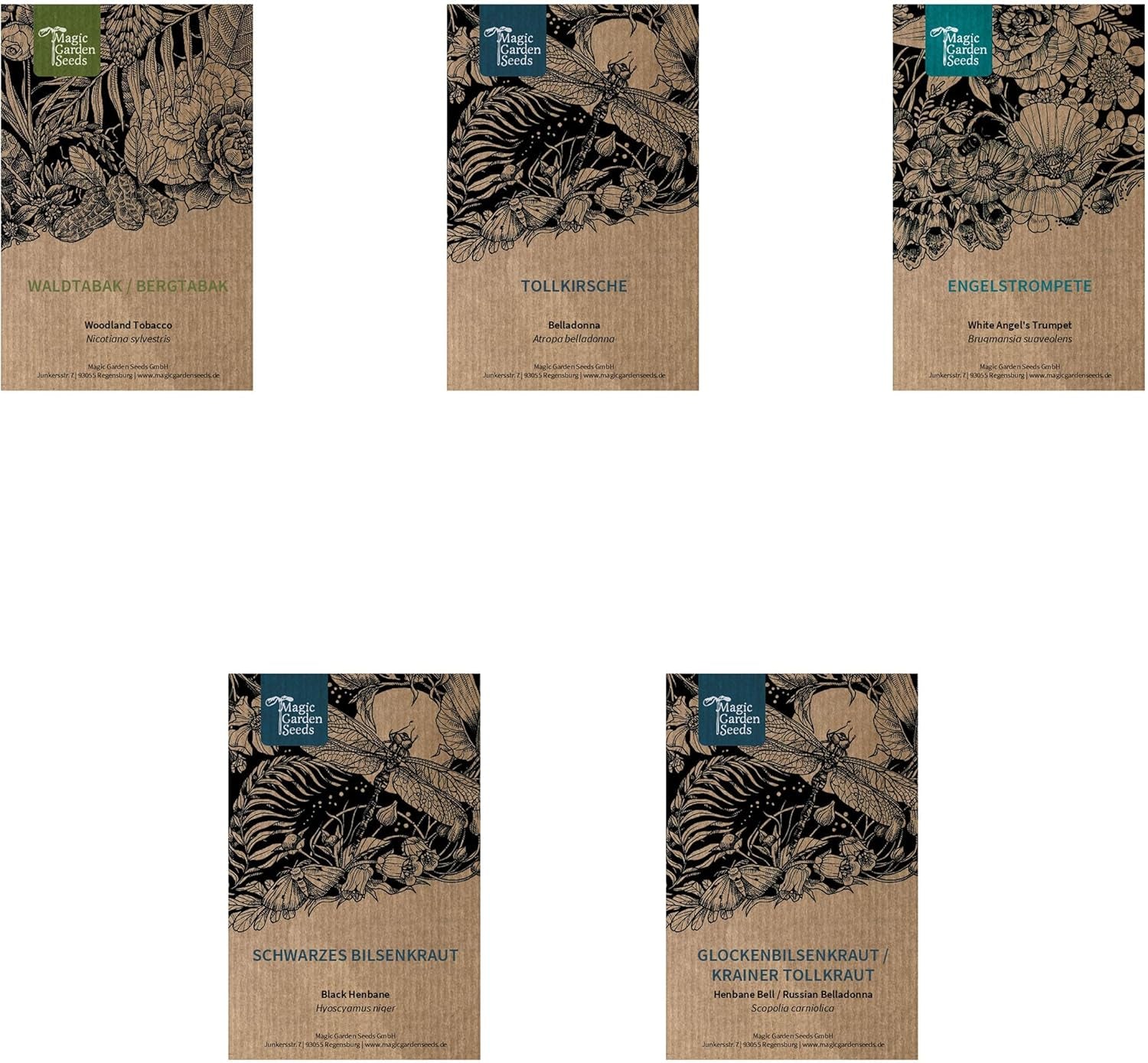 Legendarne rośliny skrzypu - zestaw nasion z 5 magicznymi roślinami