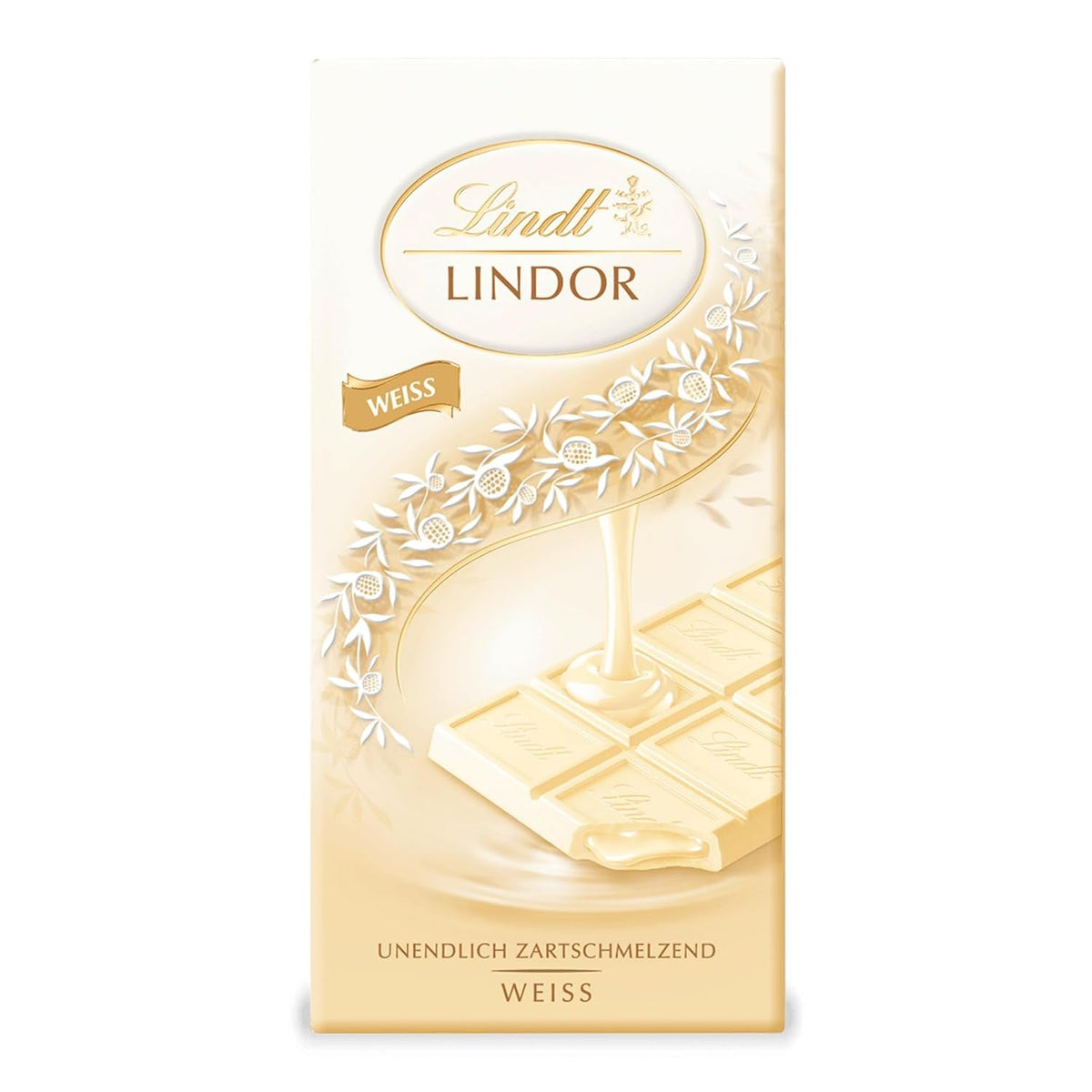 Ciocolată Lindt LINDOR White, baton de 100 grame Bomboane de Ciocolata Naty Shop Default Title