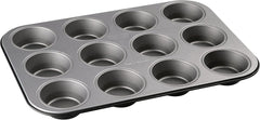 Zenker 12Er Muffinform Energy, Premium-Backform, Für Köstliche Kuchen, Verkürzt Die Backzeit Um Bis Zu 20% (Farbe: Silber/Anthrazit), Menge: 1 Stück, Hellgrau Und Dunkelgrau Formy i blachy do pieczenia Naty Shop