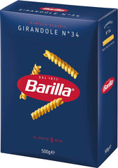 Pasta Barilla Classic Girandole nr. 34, z wysokiej jakości pszenicy durum, zawsze al dente (1 x 500g)