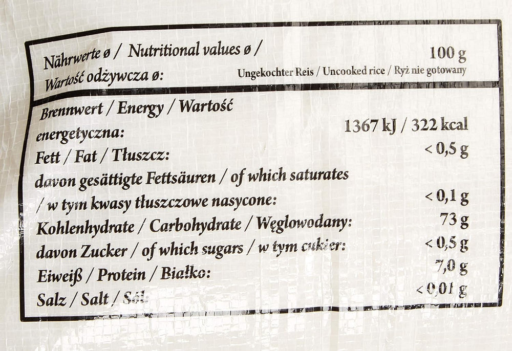 Ryż pachnący/ryż jaśminowy, długoziarnisty, jakość AAA, 1 opakowanie (1 x 18 kg)