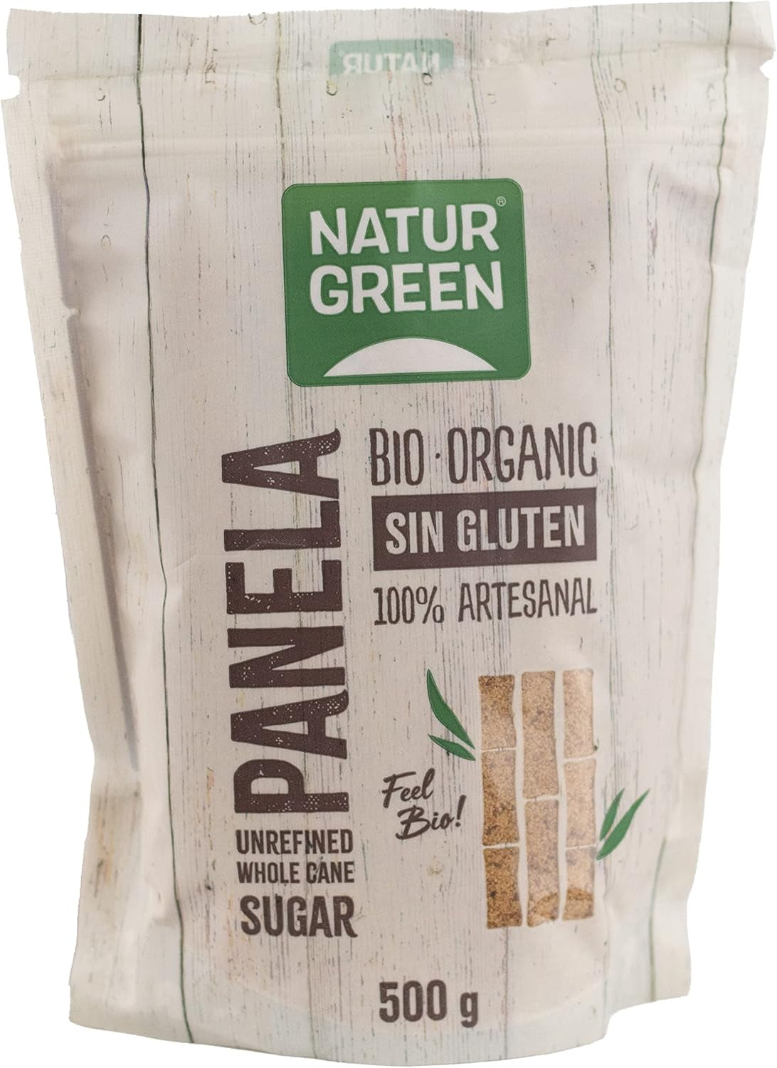 - Organic Crystallised Panel, Pure Sugar, Ecological Sweetener, Natural Sugarcane Juice - 500G, Pack of 12 Indulcitori Naty Shop Default Title