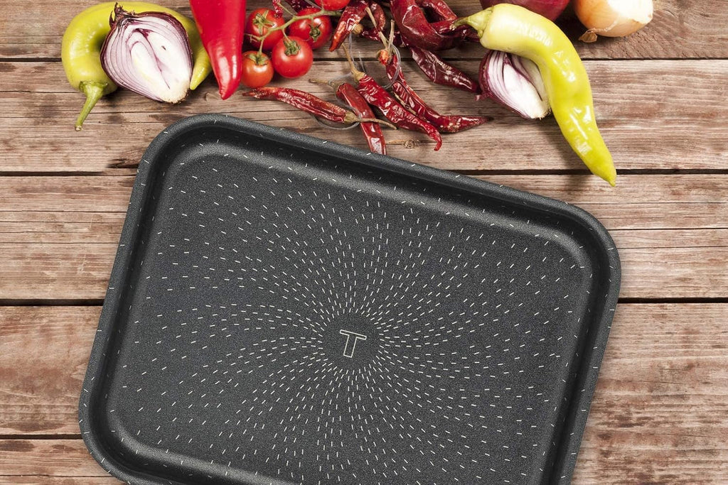 Tefal J1600502 Success Flach Mini Backofen Aluminium Schwarz 19X25 X 4,2 Cm Matrite si tavi pentru copt Naty Shop