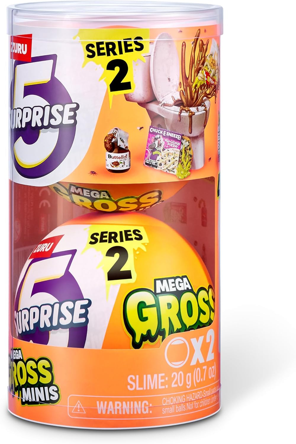 5 Surprise 77568 Capsule Gross Mega Gross Minis Seria 2 de la ZURU, 2 Capsule Action figures Naty Shop