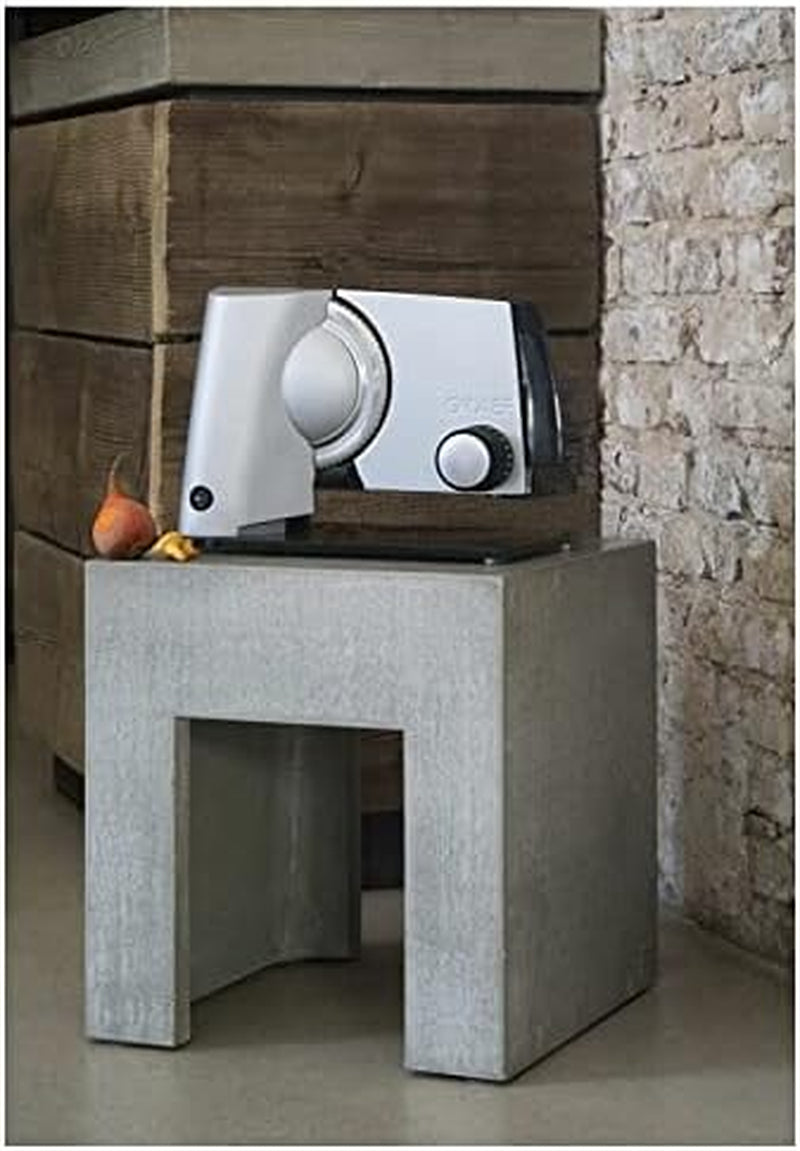 GRAEF SKS S32000, srebrna krajalnica elektryczna z całkowicie metalową obudową i szklaną podstawą Tarki i krajalnice Naty Shop