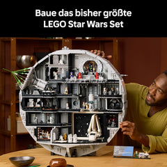 LEGO Star Wars Todesstern - Bauset für Erwachsene - Interaktives UCS-Ausstellungsmodell mit 36 ​​​​Minifiguren inkl. Luke Skywalker, Han Solo i Darth Vader – prezent dla mężczyzn, kobiet i fanów – 75419