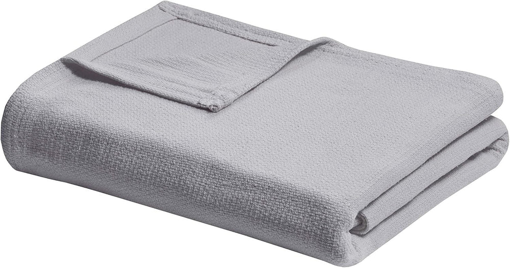 Madison Park Freshspun Wicker Twin Szary bawełniany koc i kołdry Madison Park Grey Full/Queen