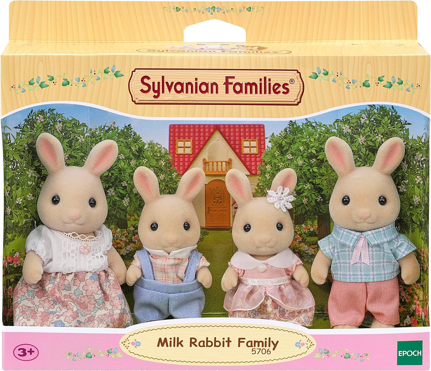 Sylvanian Families L5706 Milk Bunny Family - Figurki do domku dla lalek Naty Shop Dolls
