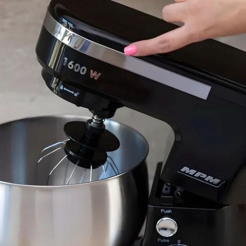 MPM - Planeten-Küchenmaschine Mit 2 Rührschüsseln 4 i 5 Liter - 1600 W Küchenmaschine - Schwarz Matka i Dziecko Naty Shop