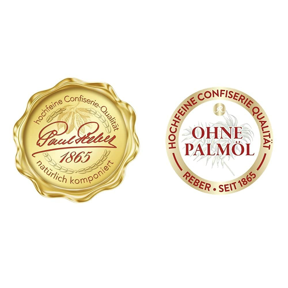 Kulki Reber Mozart - Torba cukiernicza zawierająca 8 sztuk - Oryginalne kulki Reber Mozart Ciemna czekolada, marcepan i nugat - 1 x 160g