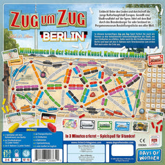 Days of Wonder, Ticket to Ride: Berlin, gra rodzinna, gra planszowa, 2-4 graczy, wiek 8+, 10-15 minut, język niemiecki