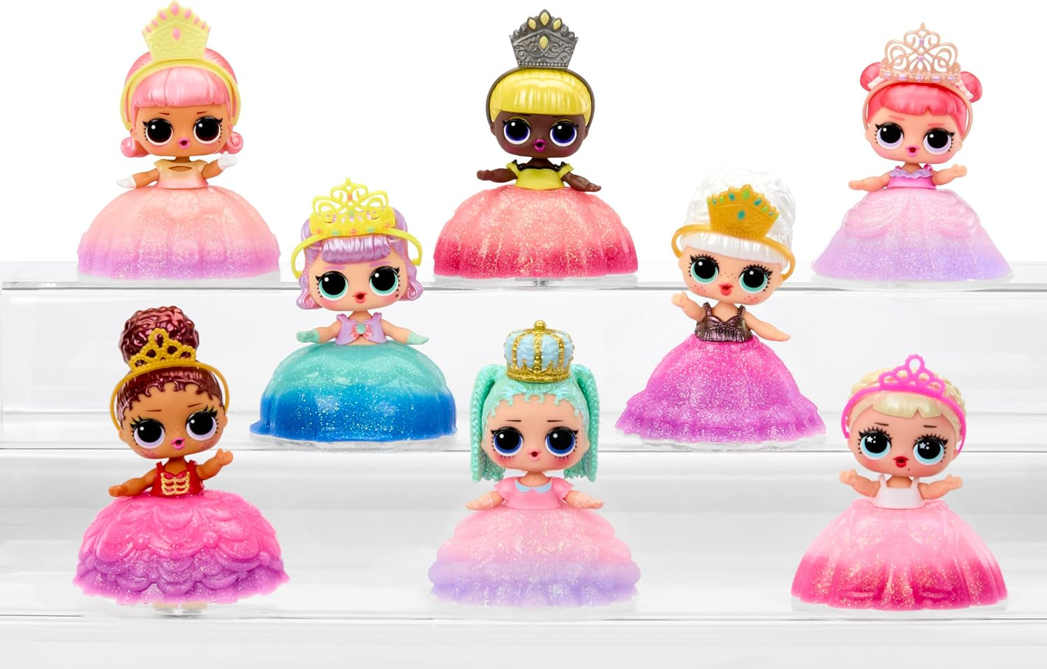L.O.L. Surprise! Princess Tots - Enthält 1 Puppe, Blindverpackung, mit 2 Farben zum Kreieren eines Prinzessinnen-Kleides, 8 Puppen zum Sammeln