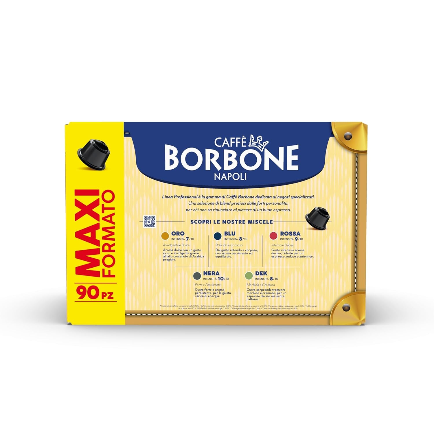 Caffè Borbone Blaue Kaffeemischung - 90 Kapseln - Kompatibel mit Kaffeemaschinen der Marke Nescafè®* Dolce Gusto®*