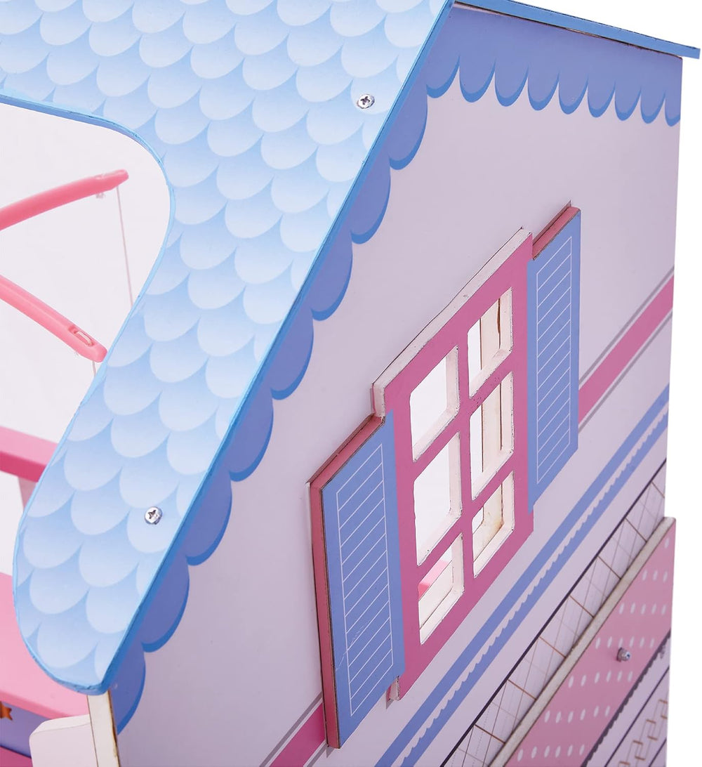 Olivia's Little World Teamson Kids Păpuși din lemn, 45 cm, cu două fețe, pentru copii TD-11460W