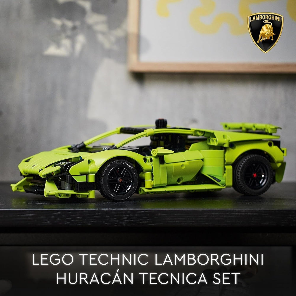 LEGO 42161 Technic Lamborghini Huracán Tecnica Zabawkowy model samochodu Zestaw do budowania samochodów wyścigowych dla dzieci Chłopcy Dziewczęta Kolekcja dla fanów sportów motorowych Zestawy upominkowe do budowania Besuche den LEGO-Store
