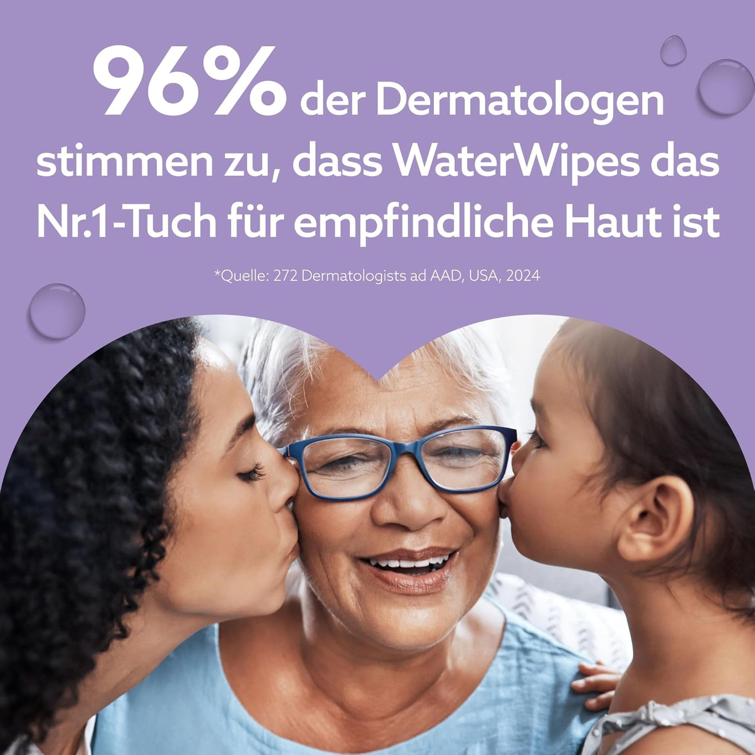 WaterWipes Sensitive+ Soothing Clean 360 szt. (6 szt.) 3 w 1 oczyszczające, pielęgnujące i łagodzące chusteczki dla dzieci 99% wody z ekstraktem roślinnym