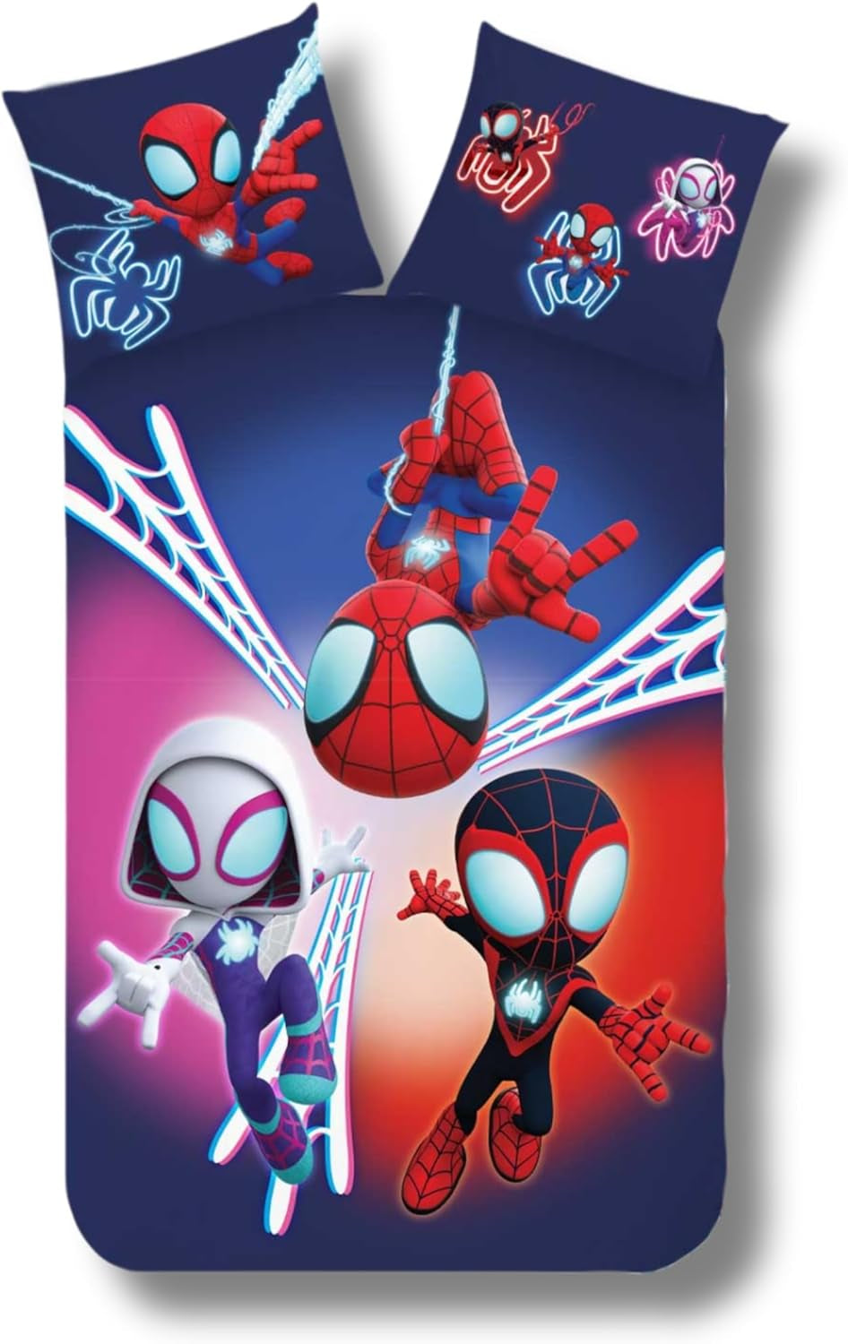 Pościel dziecięca dla dziewczynek i chłopców Kreskówka 100% bawełna - Kids Naty Shop Spidey