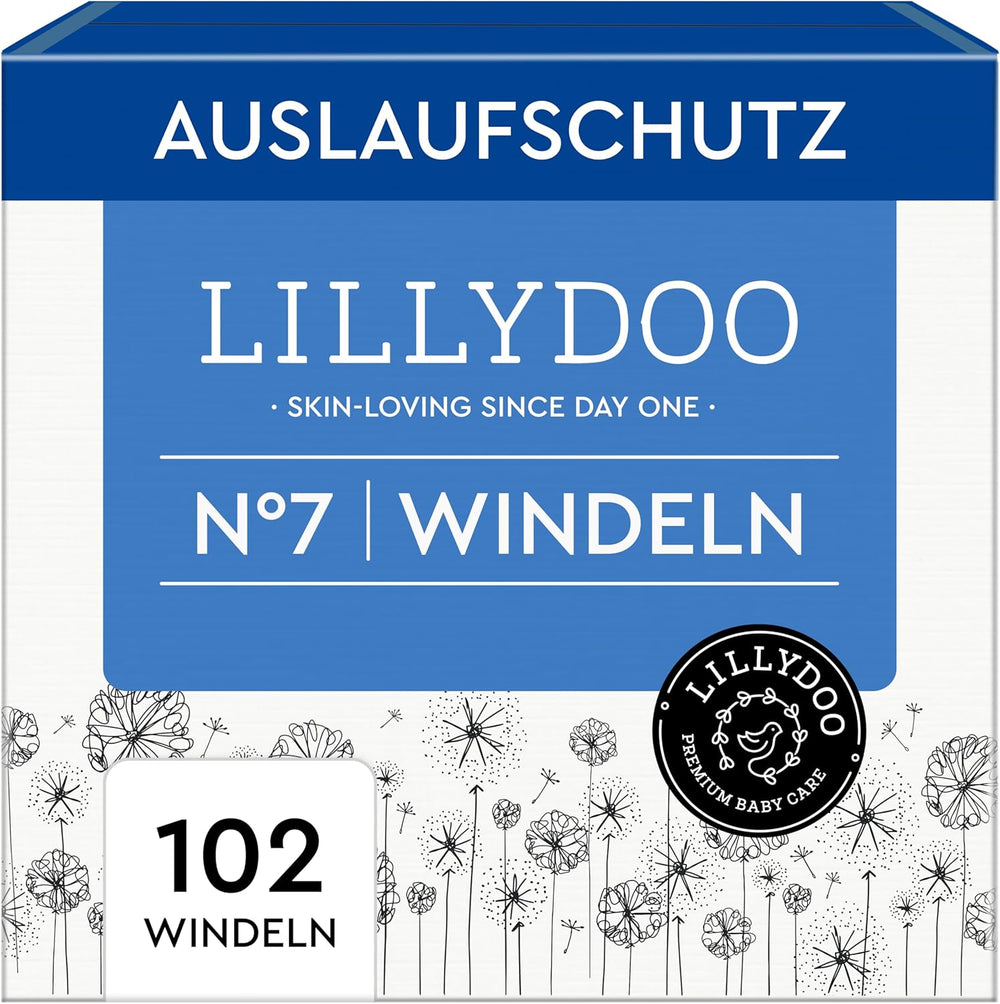LILLYDOO Pieluchy dziecięce Przyjazne dla skóry - Rozmiar 3 (6-10 kg), 29 sztuk, niezawodna ochrona przed wyciekami, miękkie, bezzapachowe i bez balsamu dla skóry wrażliwej, testowane dermatologicznie