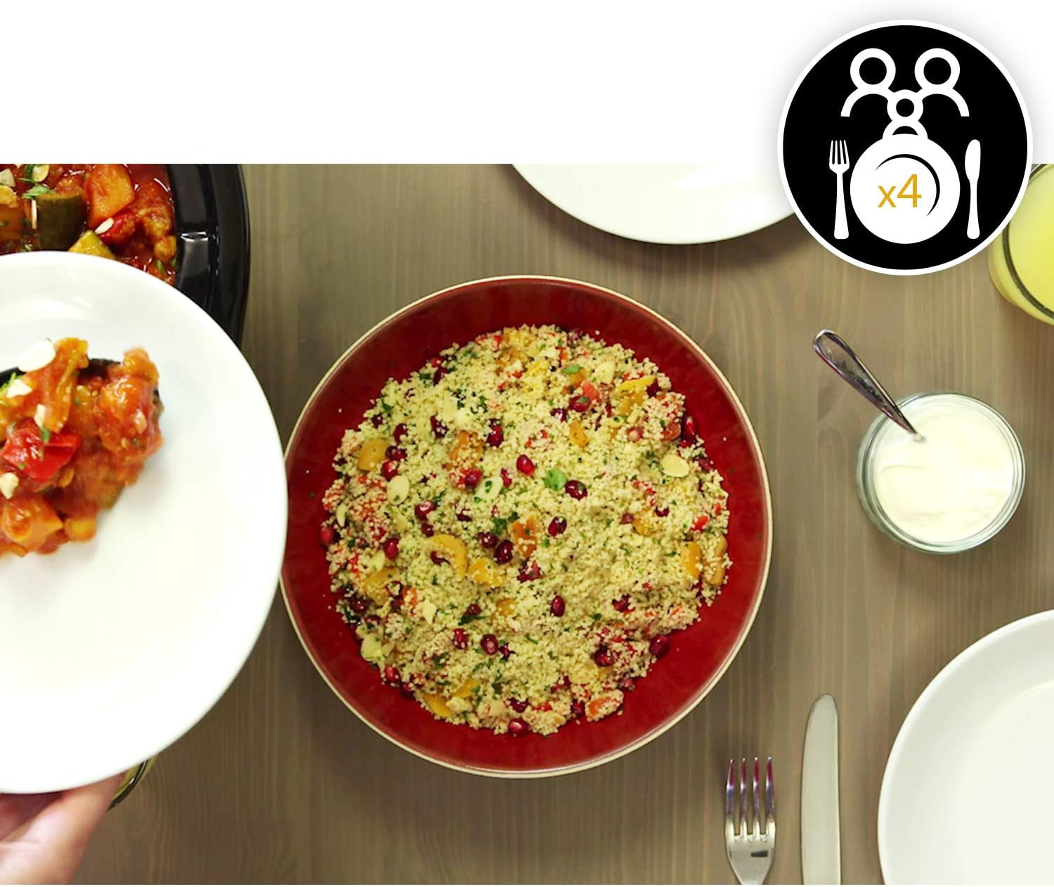 Wolnowar do garnka, 2 ustawienia temperatury + funkcja utrzymywania ciepła, 3,5 litra (3-4 osoby), czerwony [SCV400RD] Wolnowary Naty Shop