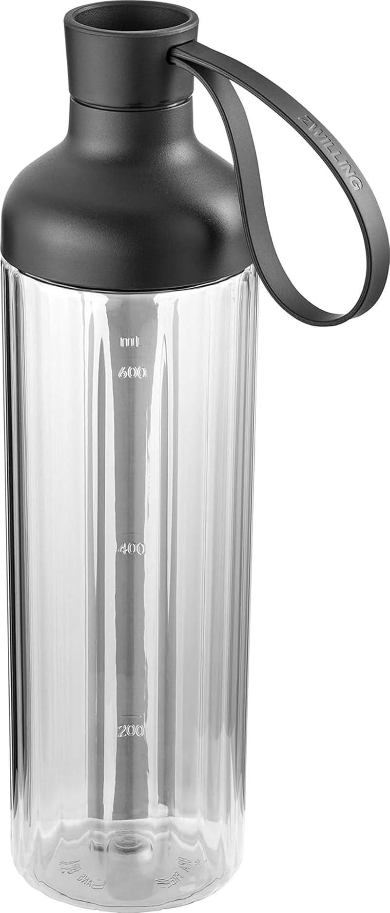 ZWILLING Mikser stojący, ekspres do smoothie, inkl. Trinkflasche Mit Verschluss, 600 ml, 300 Watt, Edelstahl/Kunststoff, Schwarz Kitchen Naty Shop Zubehör Trinkflasche