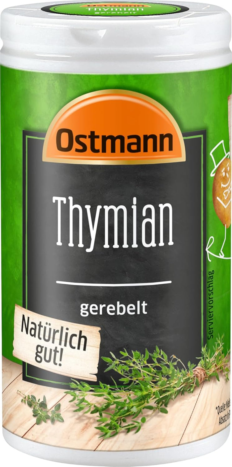 Ostmann Thyme gerebelt 15 g Thyme-Gewürz für viele Fleisch-, Fisch-, Pilz-, und Gemüsegerichte der Mediterranen Küche, Ilość: 1 szt.