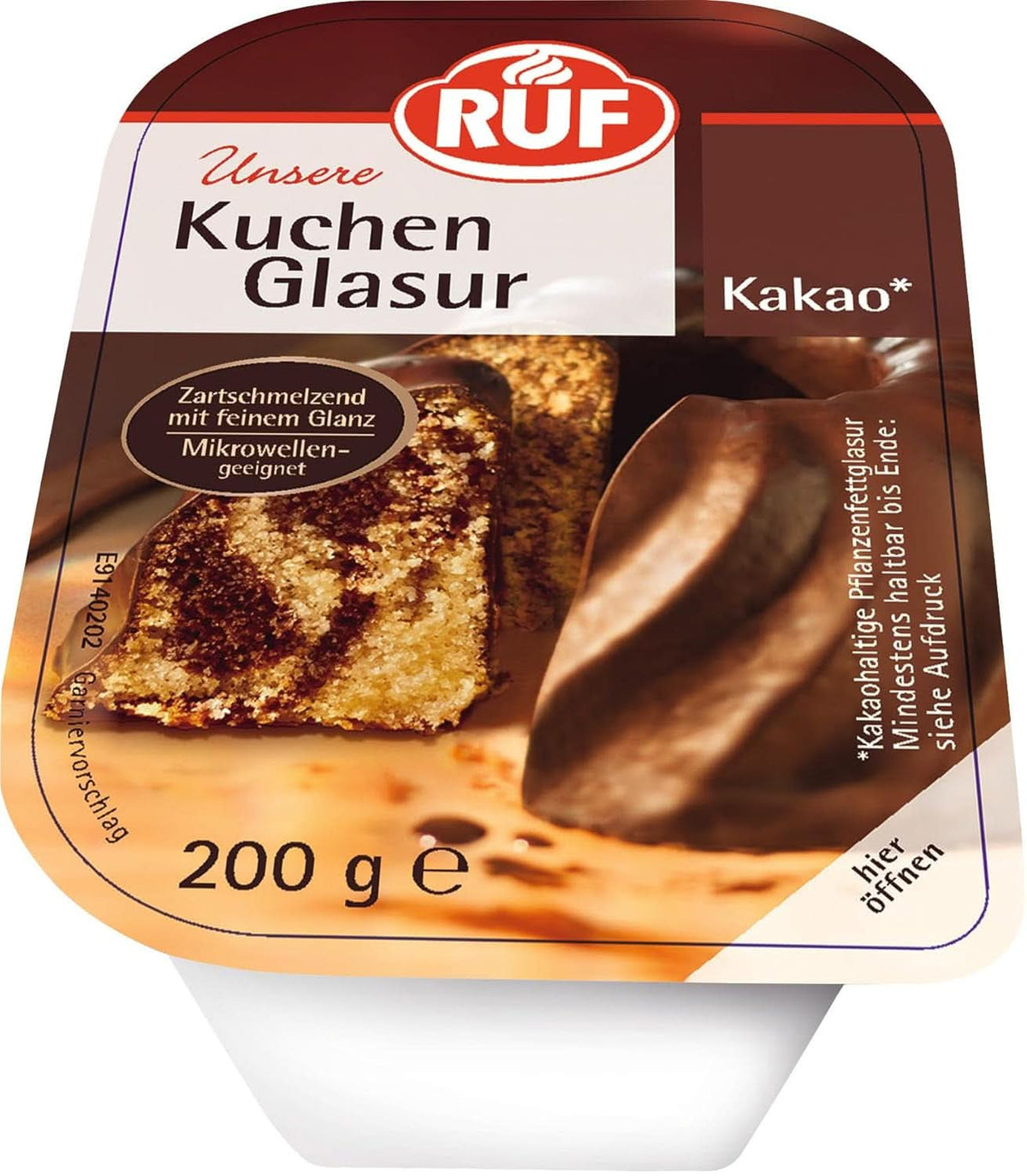 RUF Glazura kakaowa 200 gramów Glazury i dekoracje Naty Shop