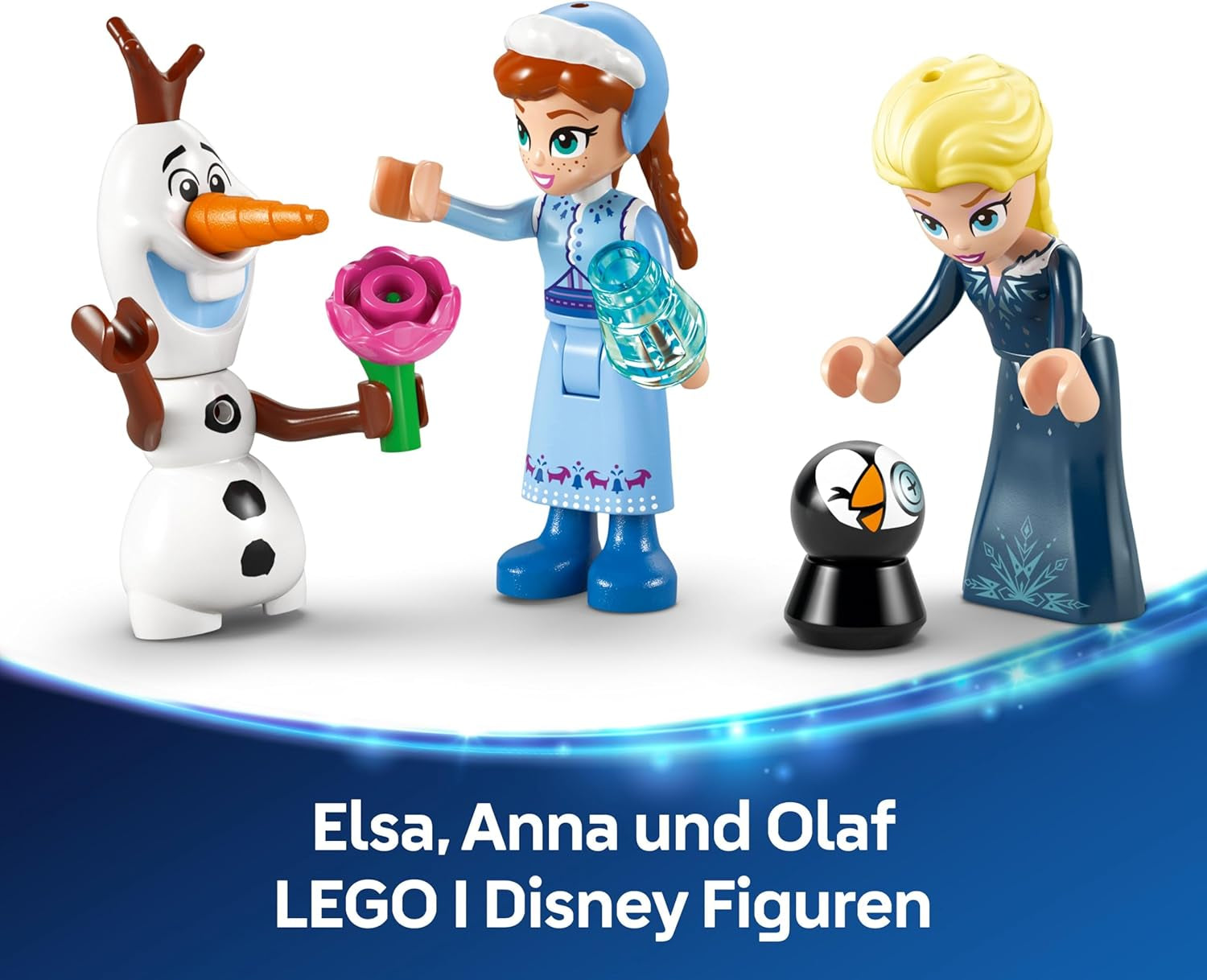 LEGO ǀ Disney Frozen Das Arendelle Schloss - Spielzeug mit Anna & ELSA Minifiguren sowie Olaf & Pinguin Figuren – Prinzessinnen Schloss Spielzeug - Kreatives Geschenk für Mädchen ab 5 Jahren – 43265