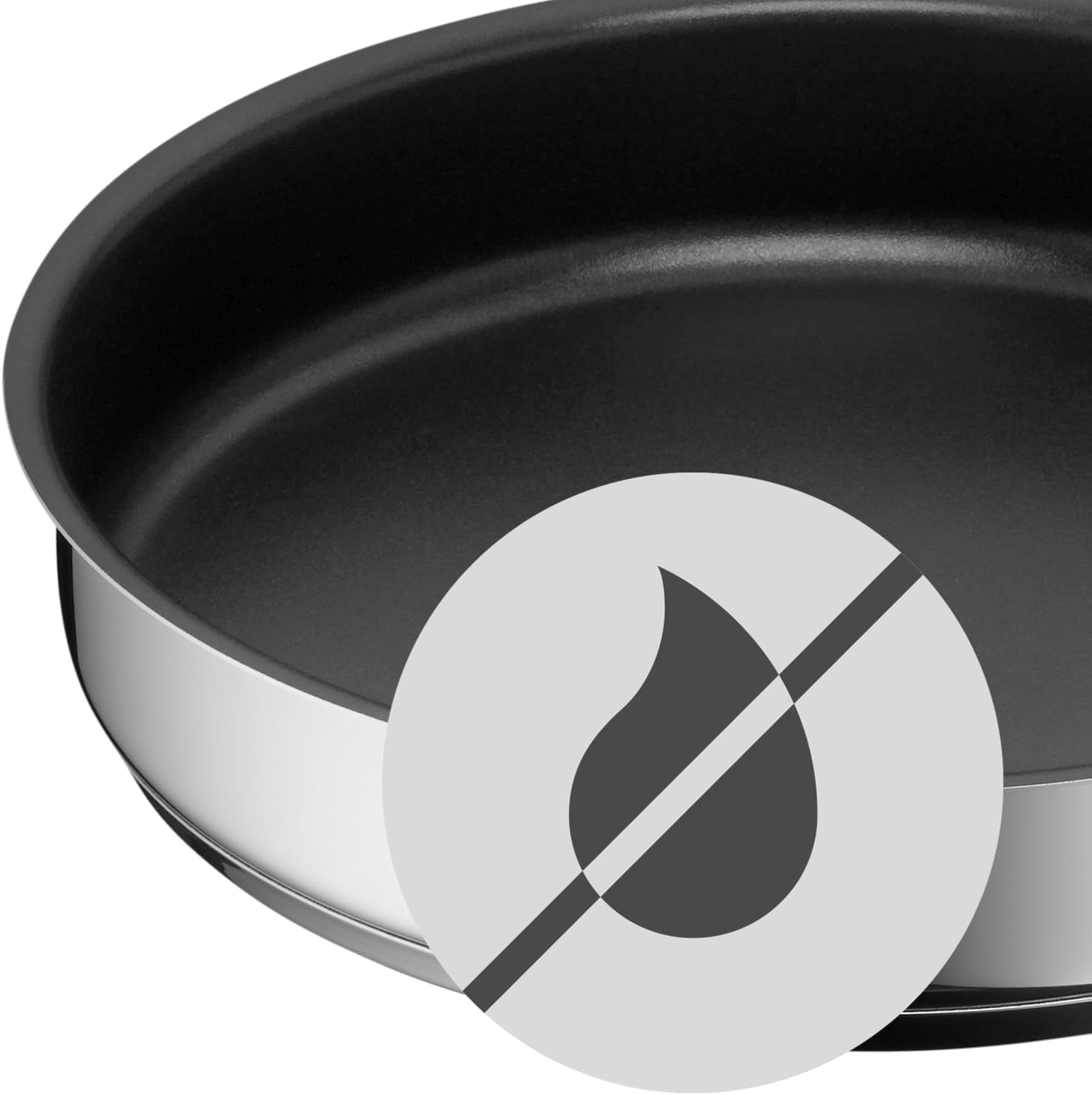 WMF Mini mała patelnia z pokrywką 18 cm, Cromargan z polerowanej stali nierdzewnej, garnki i patelnie indukcyjne Naty Shop