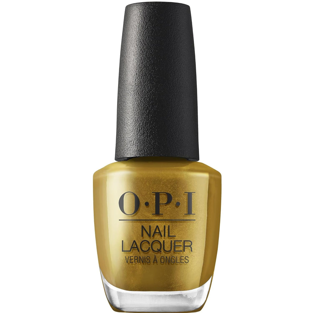 Lac de unghii OPI Nail Lacquer în nuanțe de negru și maro – Oja cu uscare rapidă, rezistentă la ciobire și de lungă durată – durează până la 7 zile – cu pensulă ProWide extra-lată