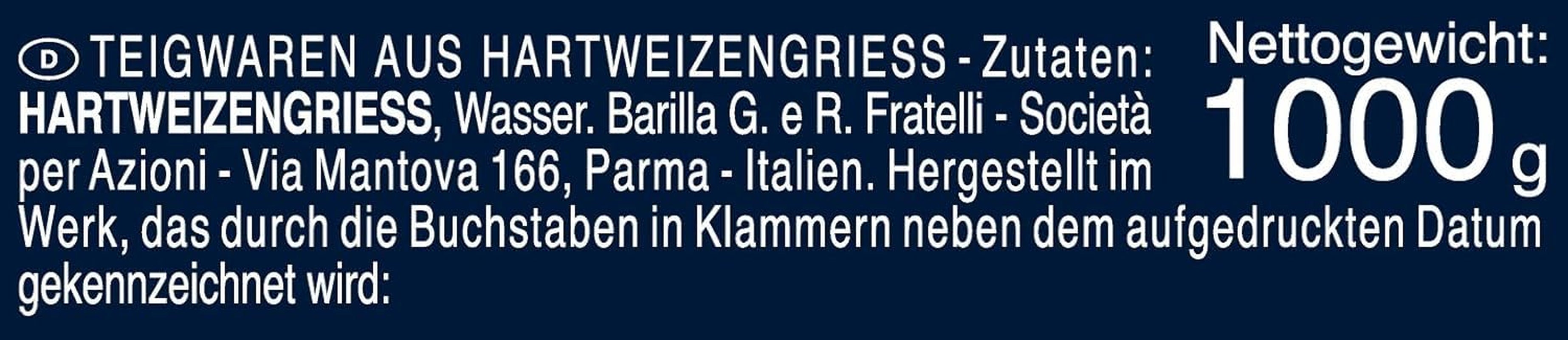 Barilla Selezione Oro Szef kuchni Spaghettini n. 3, opakowanie 12 sztuk (12 x 1 kg)