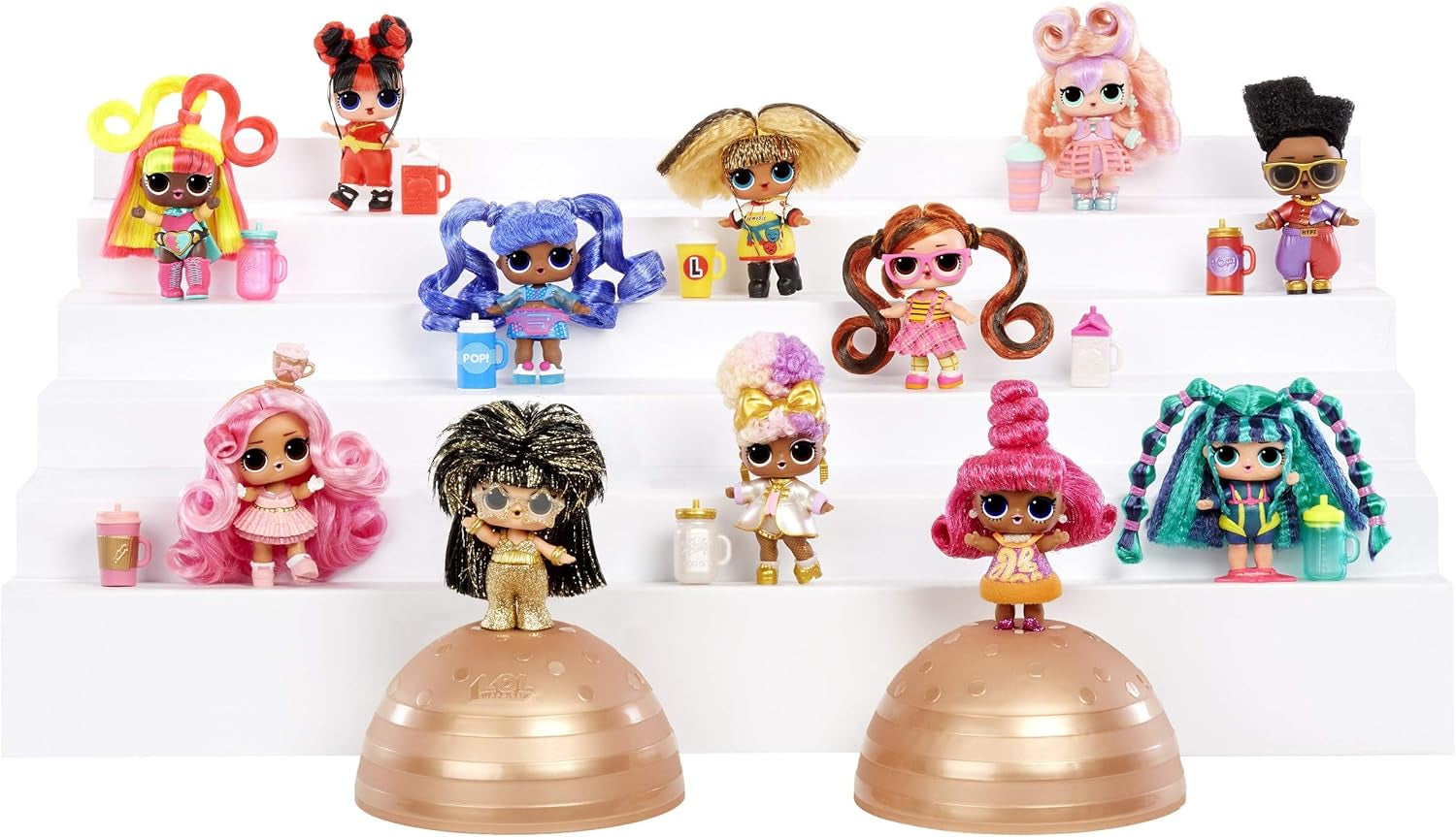 Păpuși de colecție LOL Surprise pentru fete - Cu 15 surprize și coafuri diferite - #Hairvibes Dolls