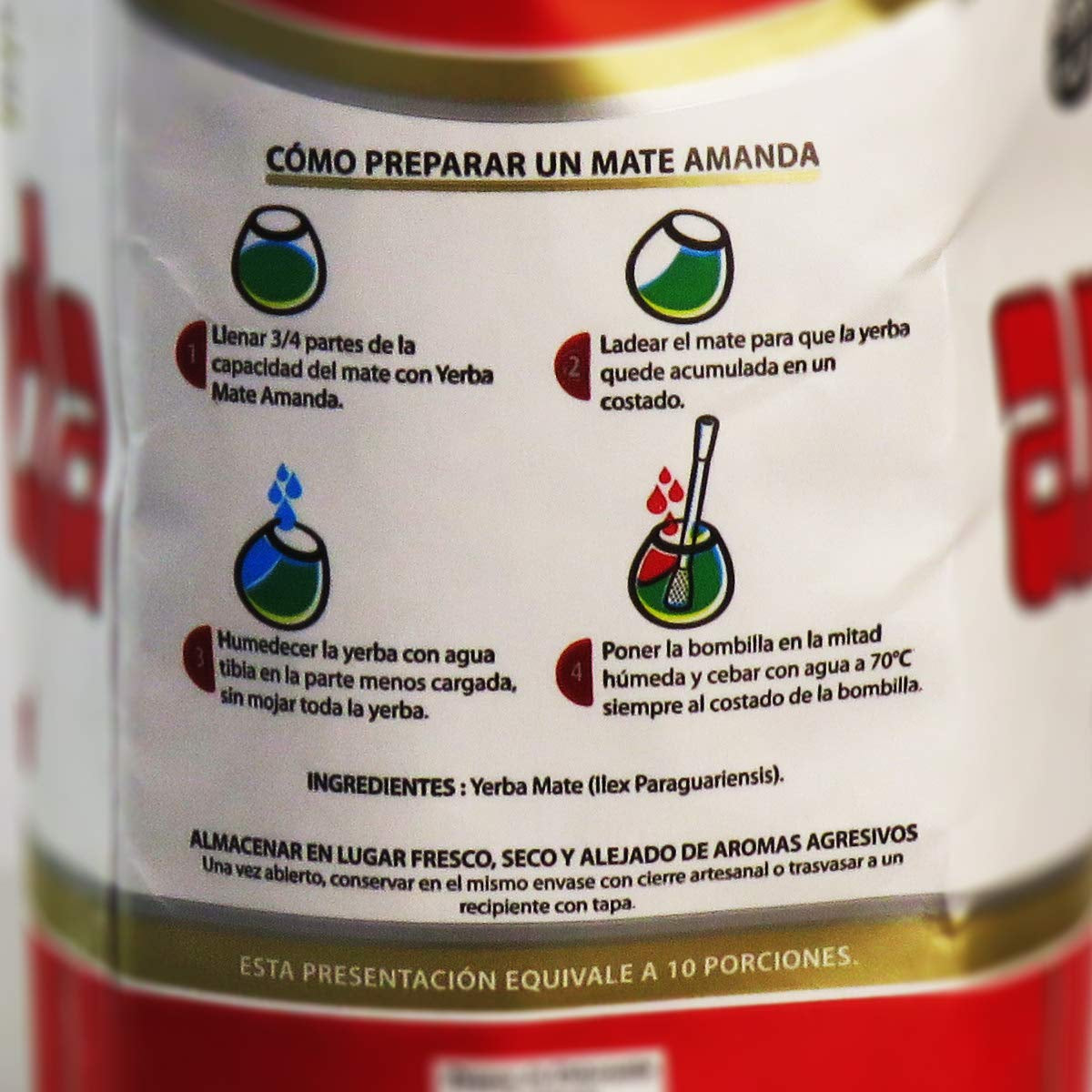 Ceai Yerba Mate  Elaborada 500G | Ceai Mate Tradicional | Ceai Yerba Mate Elaborada Con Palo Frunze vrac 0,5 Kg