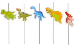 Zestaw 5 słomek z dinozaurami Naty Shop