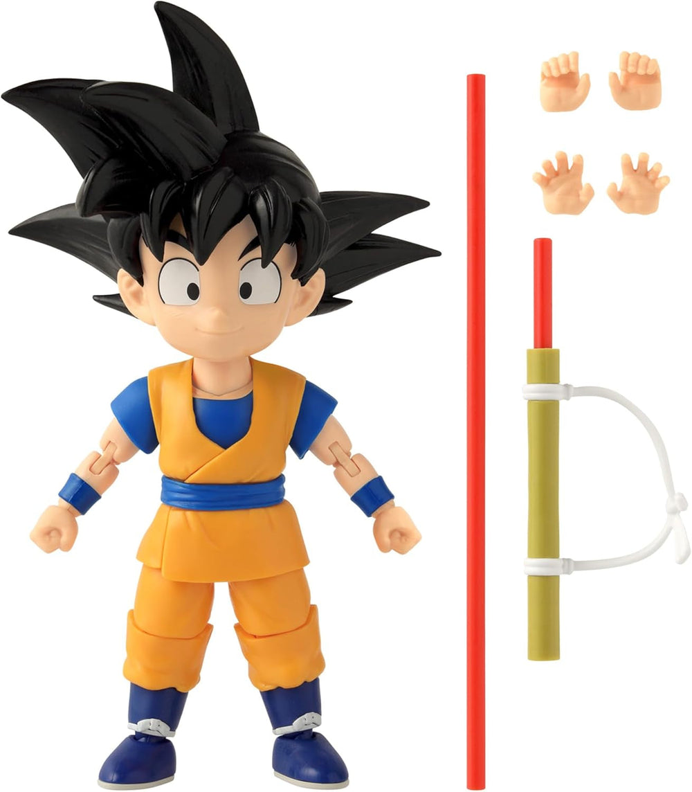 BANDAI - Dragon Ball Daima Kid Goku - Figurka Dragon Star 17 cm - Figurka Kid Goku z akcesoriami - Oficjalna licencja Dragon Ball - Ruchoma figurka Mini Goku - Zabawka od 4 lat - 40735 Figurki Naty Shop