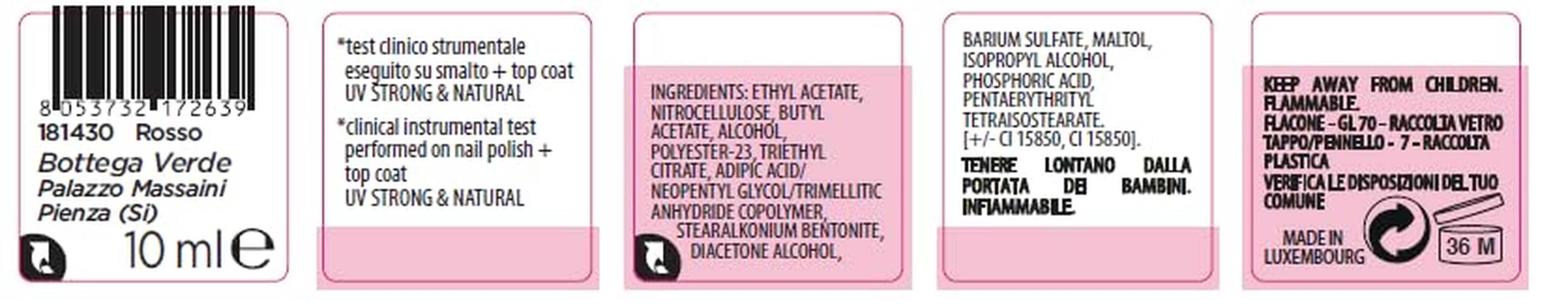 Lakier do paznokci 10ml w kolorze czerwonym, trwałość 7 dni