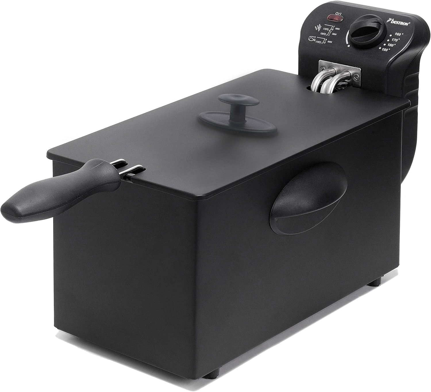 Mașină de prăjit cu ulei Bestron cu tehnologie cu zonă rece, 3.5 litri, 2000 watts Electrocasnice Naty Shop