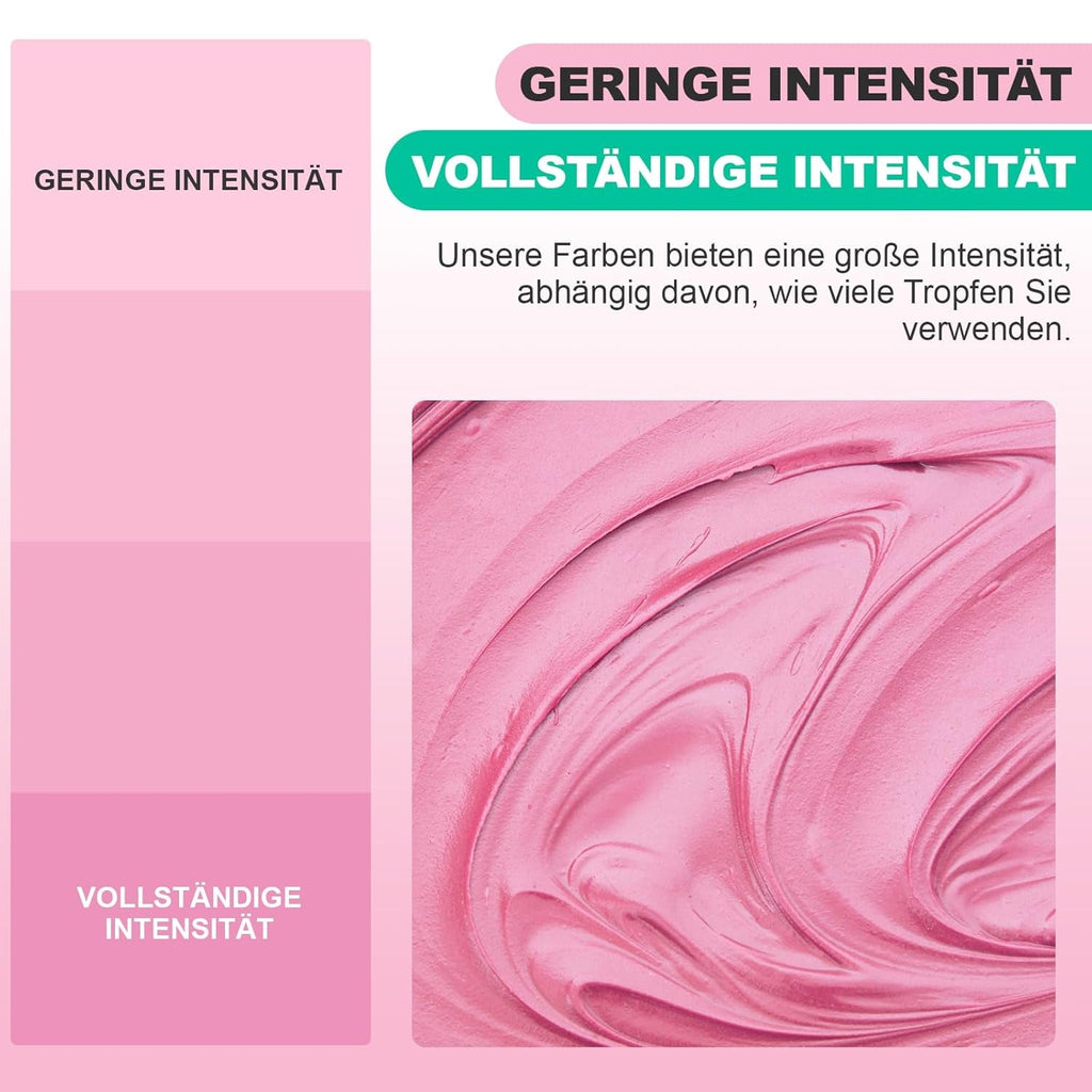 Amestec de uleiuri, colorant alimentar roz pe bază de ulei, foarte concentrat, pentru ciocolată, fondant, fursecuri, copt tort, macaroane, decorare tort DIY, toppinguri pentru aluat - 20ml