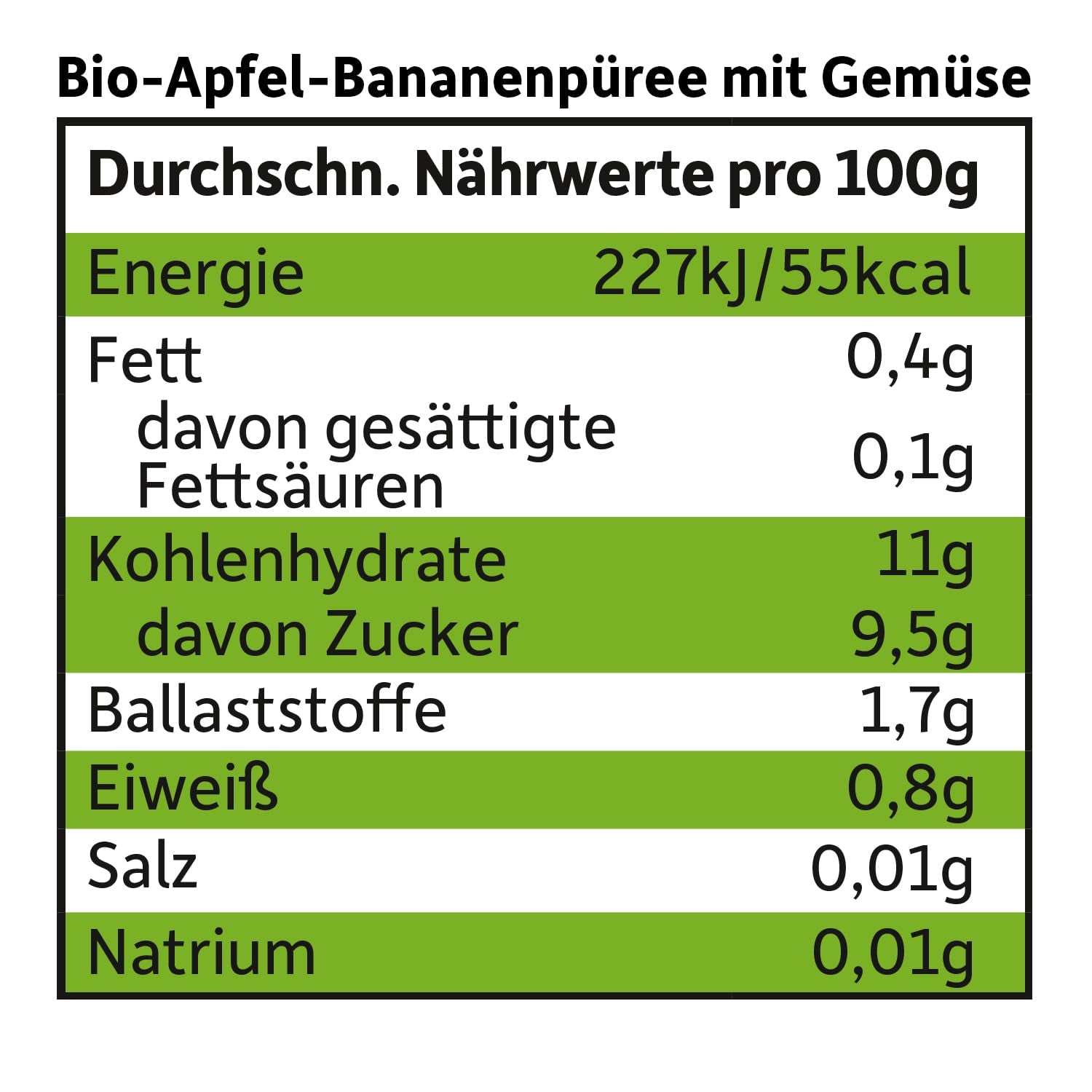 FRECHE FREUNDE Ekologiczne woreczki do wyciskania z jabłkami, bananami, szpinakiem i ogórkiem, puree owocowe i warzywa w wyciskanym woreczku dla dzieci od 6. miesiąca życia, wegańskie, opakowanie 6 szt. (6 x 100 g)