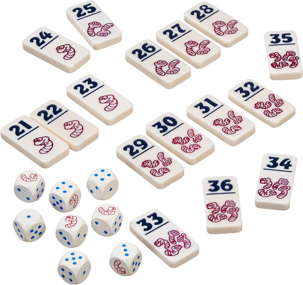 Zoch 601125200 – Heckmeck am Bratwurmeck – burzliwa gra w kości w popularnej ramce z kurczakiem dla inteligentnych ptaków, które wyczuły robaka bratwurmeck, od 8 lat