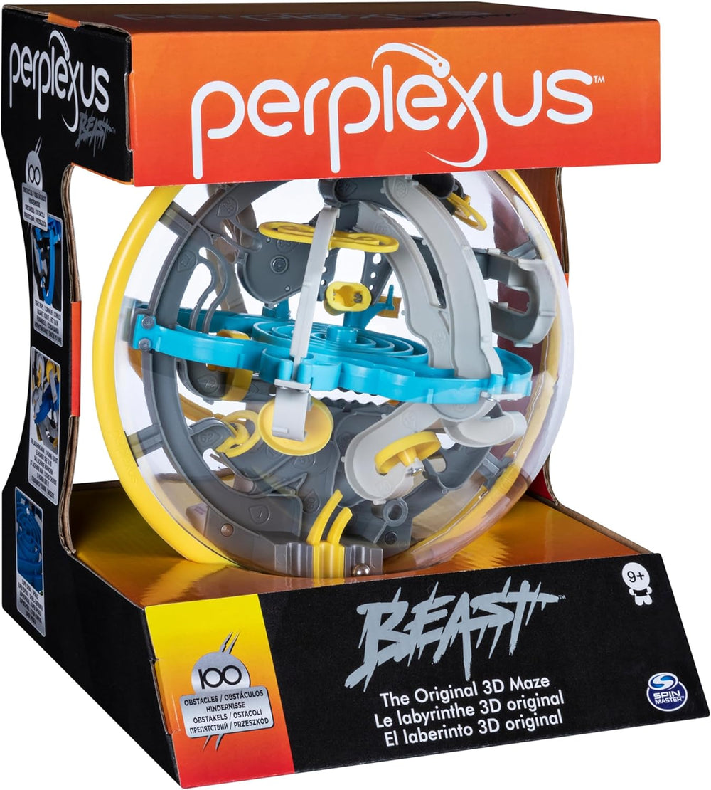 Spin Master Games - Labirynt kulkowy Perplexus Beast 3D ze 100 przeszkodami, gra na cierpliwość dla dzieci w wieku powyżej 9 lat i dorosłych