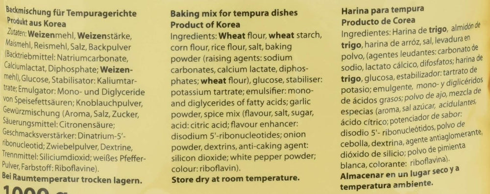 Backmischung Für Tempura Gerichte, 5Er Pack (5 X 1 Kg) Amestec pentru copt si gatit Naty Shop