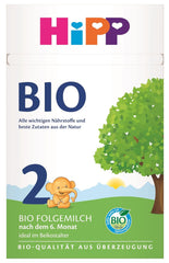 HiPP 2 Organiczne mleko następne (4 x 600g), po 6 miesiącu, z Omega-3 (DHA, ALA), wapniem i łatwą w przygotowaniu skrobią organiczną, najwyższej jakości organicznej