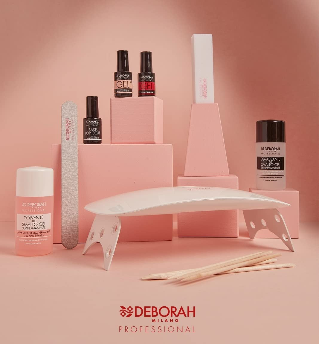 Półtrwały lakier do paznokci Milano Professional nr. 21 Burgundowy efekt objętościowy, długotrwały, do intensywnych i błyszczących paznokci, 4,5 ml